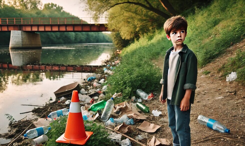 The Curious Story of an 8 Year Old Boy, a Traffic Cone, and an Old Man