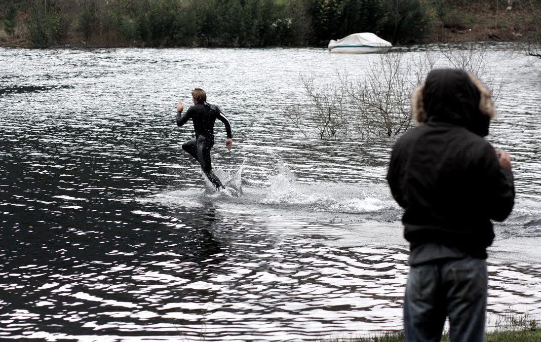 These guys can walk (run) on water - I kid you not