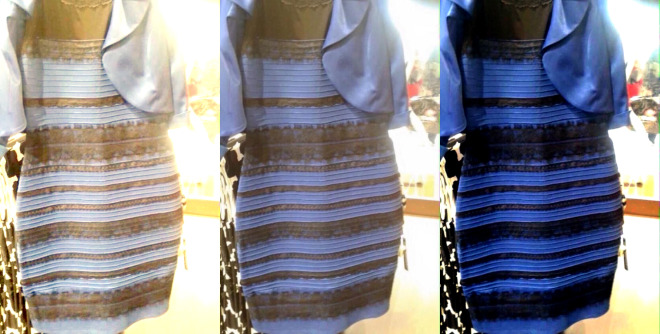 Blue, Black, Yellow or White. All About That Dress